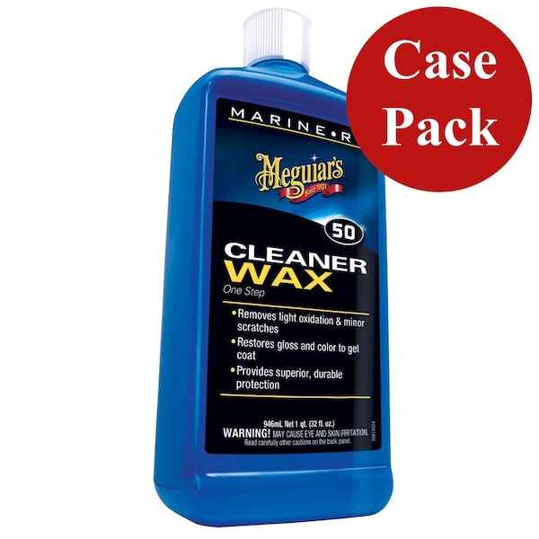 Meguiars Meguiars Boat/RV Cleaner Wax - 32 oz -, PK6 M5032CASE - main